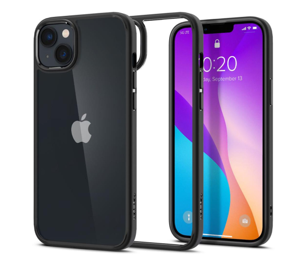 SPIGEN Ultra Hybrid do iPhone 14 matte black ACS05041 - 1070459 - zdjęcie